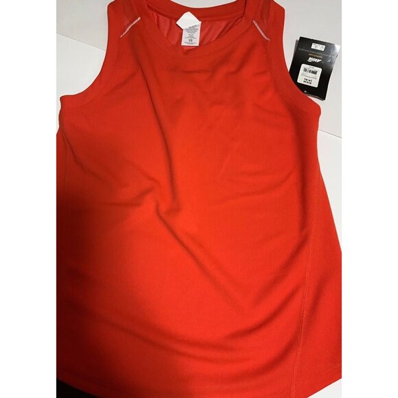 T-Shirt Avia Women’s Size S Tank Athletic Fitness Color Orange Striped - Picture 3 of 5